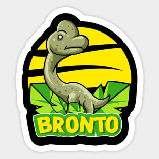 Cute Bronto Sticker